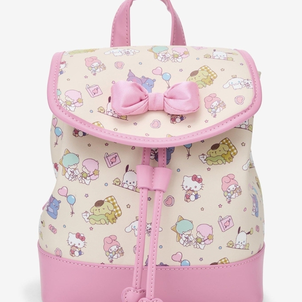 Cute Pink and Cream Character Backpack
